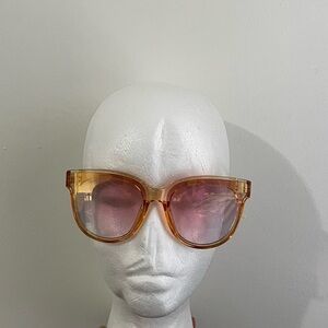 J Crew Factory Sunglasses Oversized Frames Mirror Orange Pink Bright Col…